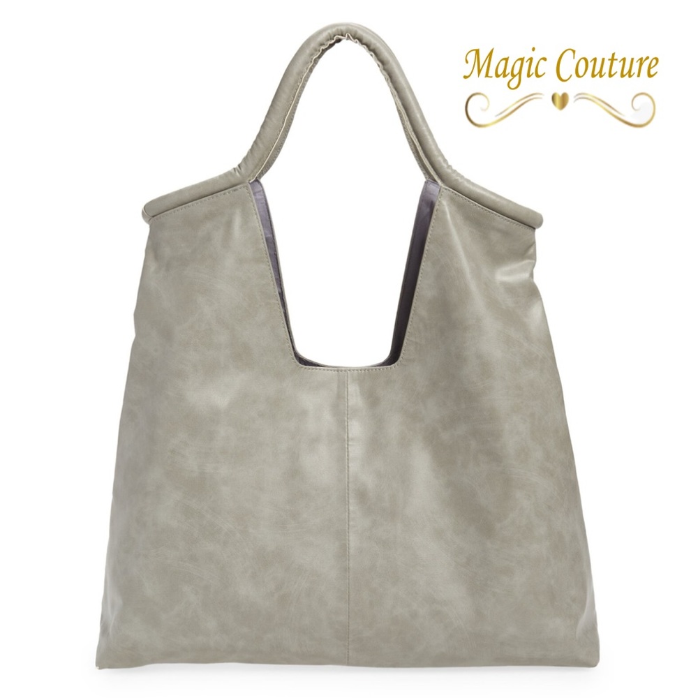 NWT Area Stars Slim Vegan Leather Tote in Grey🖤🤍🖤